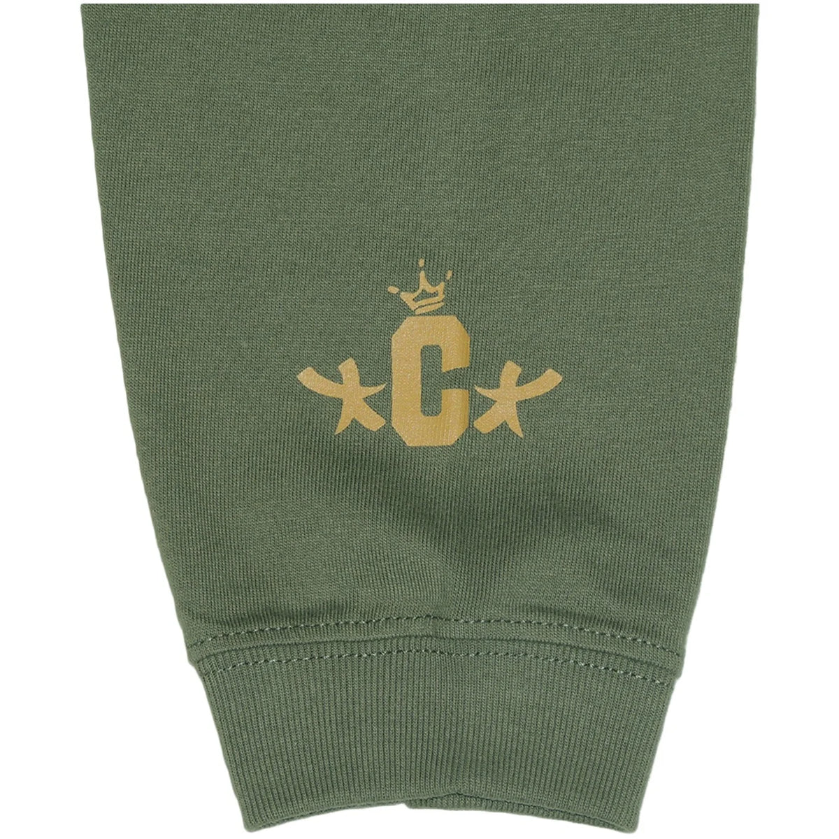 CROOZE Drip Logo Long Sleeve Tee -ライトオリーブ