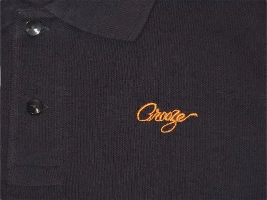 CROOZE Script Logo Polo Shirt -ネイビー