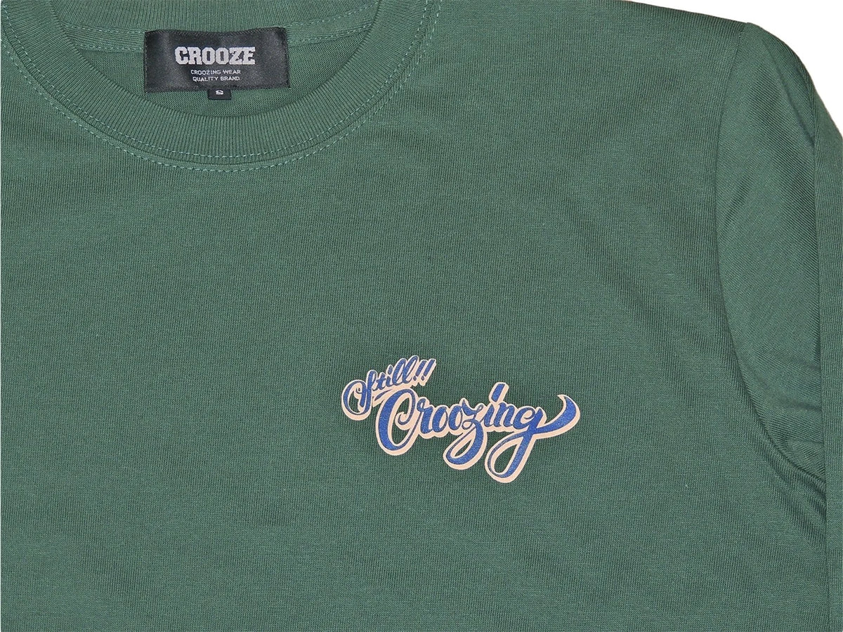 CROOZE Still Croozing Long Sleeve Tee -グリーン