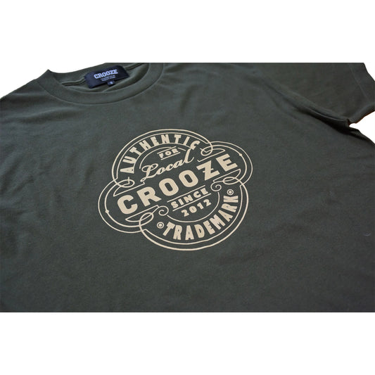 CROOZE Trade Mark Tee -アーミーグリーン