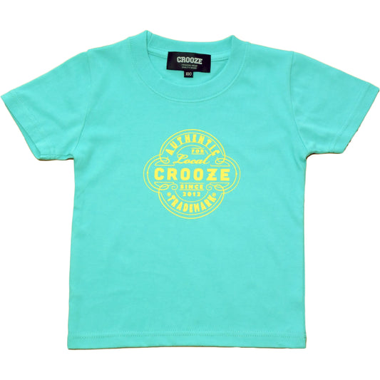 CROOZE Kid's Trade Mark Tee -ミントグリーン
