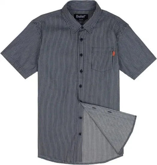 Belief NYC Union S/S Button Up -レールロードデニム
