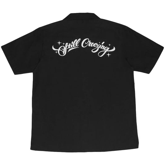 CROOZE Still Croozing Open Color Shirt -ブラック