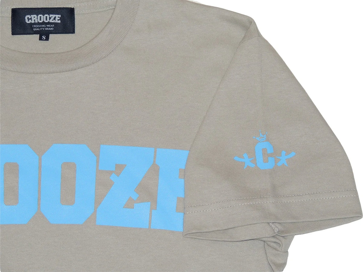 CROOZE Classic Logo Tee -シルバーグレー