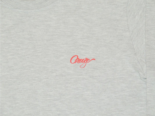 CROOZE Script Long Sleeve Tee -アッシュ