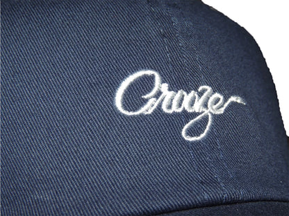 CROOZE Script Logo Cap -ネイビー