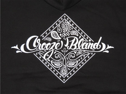 CROOZE Paisley Hoodie -ブラック