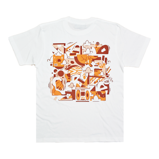 CROOZE x Drue Egg Pocket Tee -ホワイト