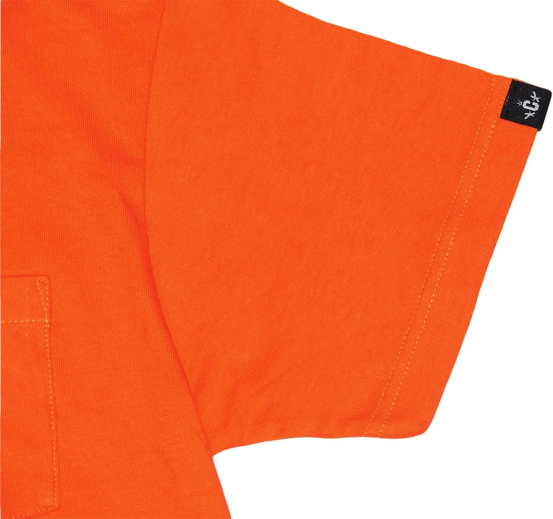CROOZE Script Pocket Tee -オレンジ