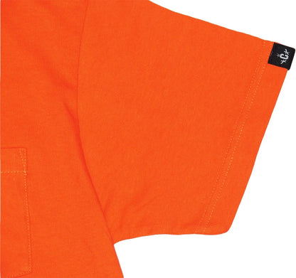 CROOZE Script Pocket Tee -オレンジ