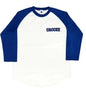 CROOZE Raglan 3/4-sleeve Tee -ホワイト・ブルー
