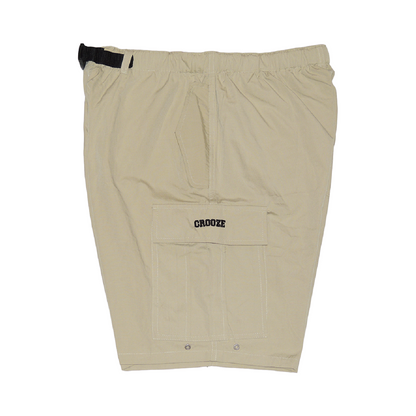 CROOZE Nylon Cargo Shorts -カーキ