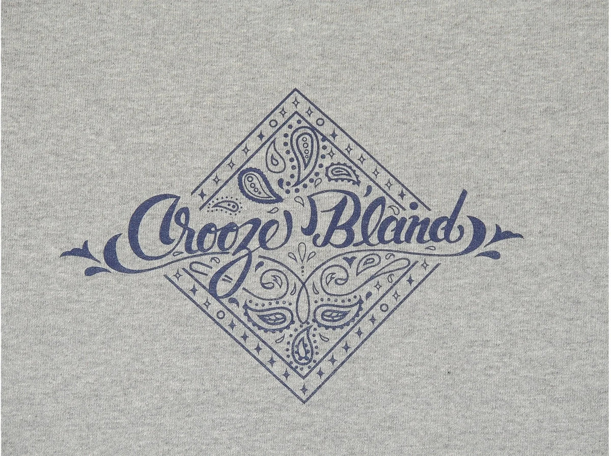 CROOZE Paisley Long Sleeve Tee -グレー