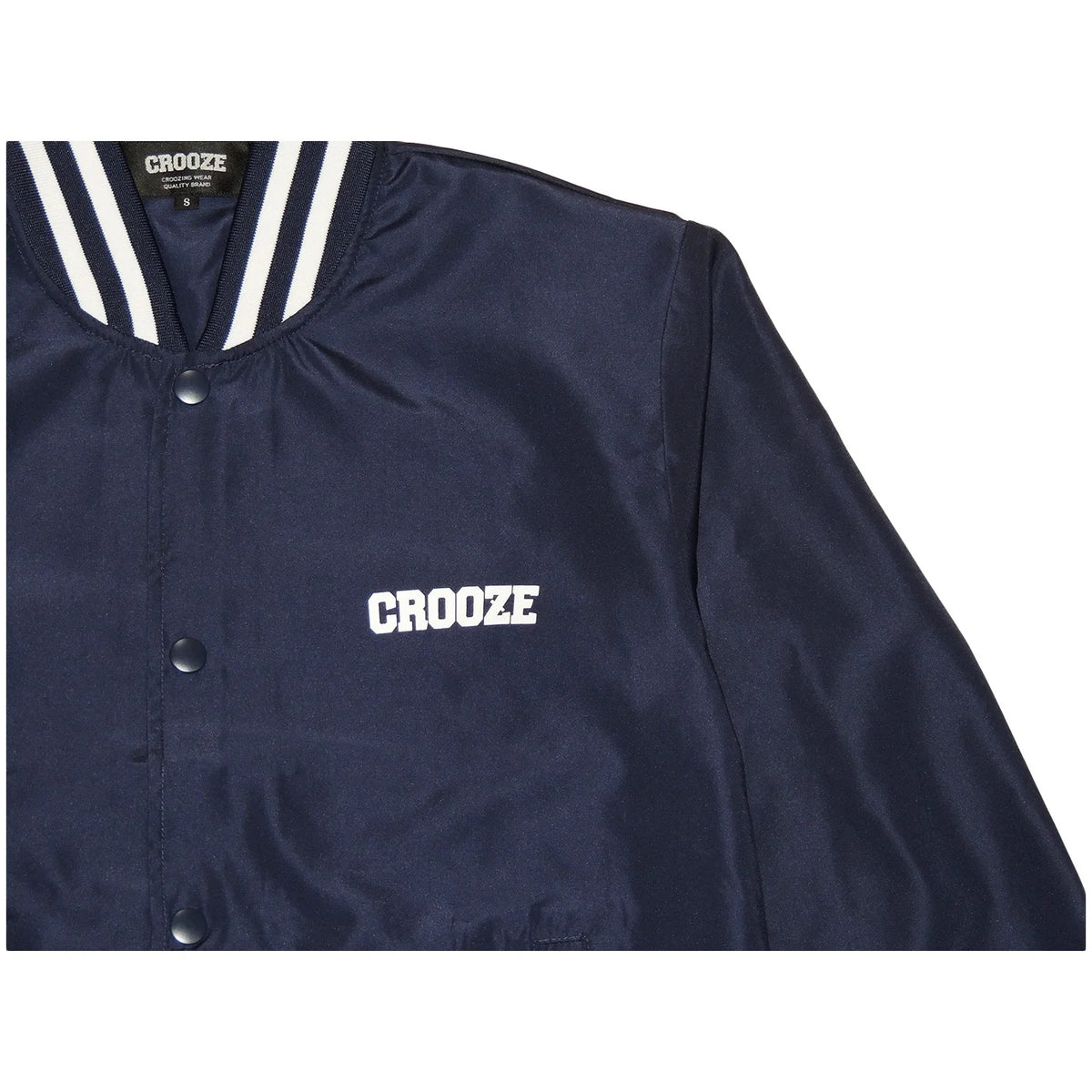CROOZE Classic Stadium Nylon Jacket -ネイビー