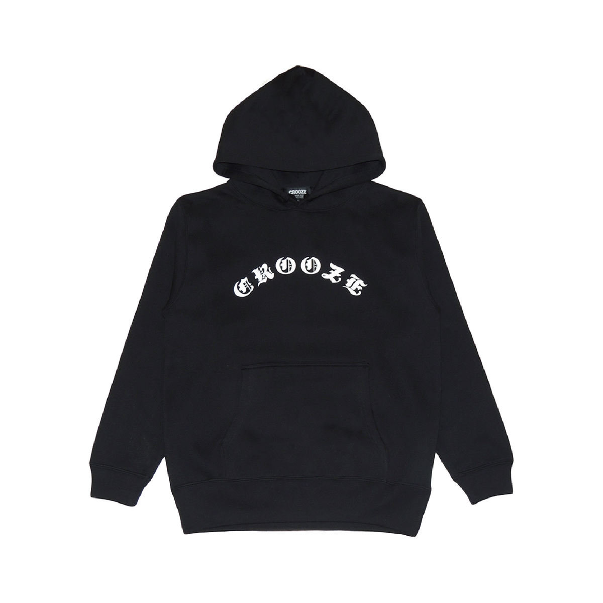 CROOZE Old English Logo Hoodie -ブラック