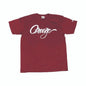 CROOZE Script Tee -バーガンディー