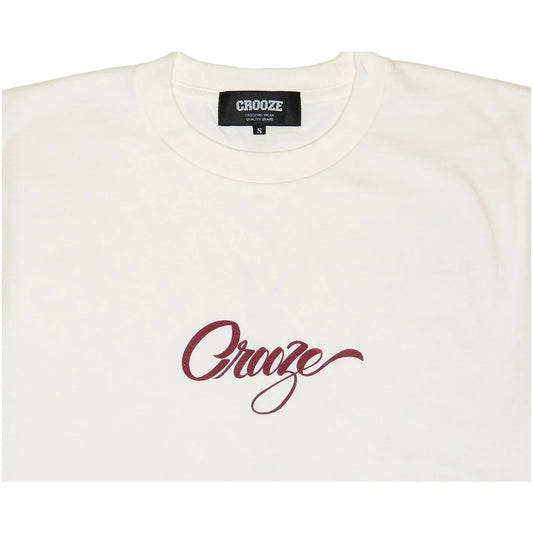 CROOZE Script Logo Tee -アイボリー