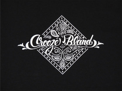 CROOZE Paisley Long Sleeve Tee -ブラック