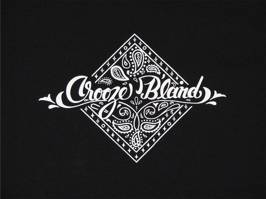 CROOZE Paisley Long Sleeve Tee -ブラック