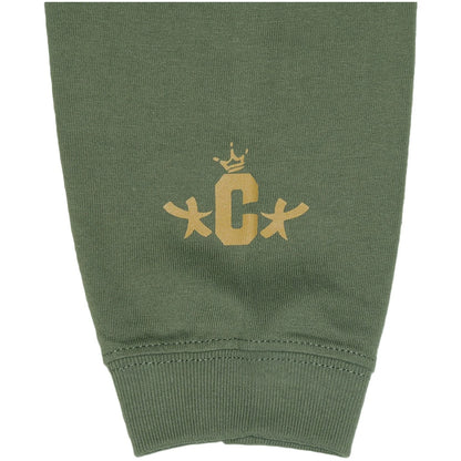 CROOZE Drip Logo Long Sleeve Tee -ライトオリーブ