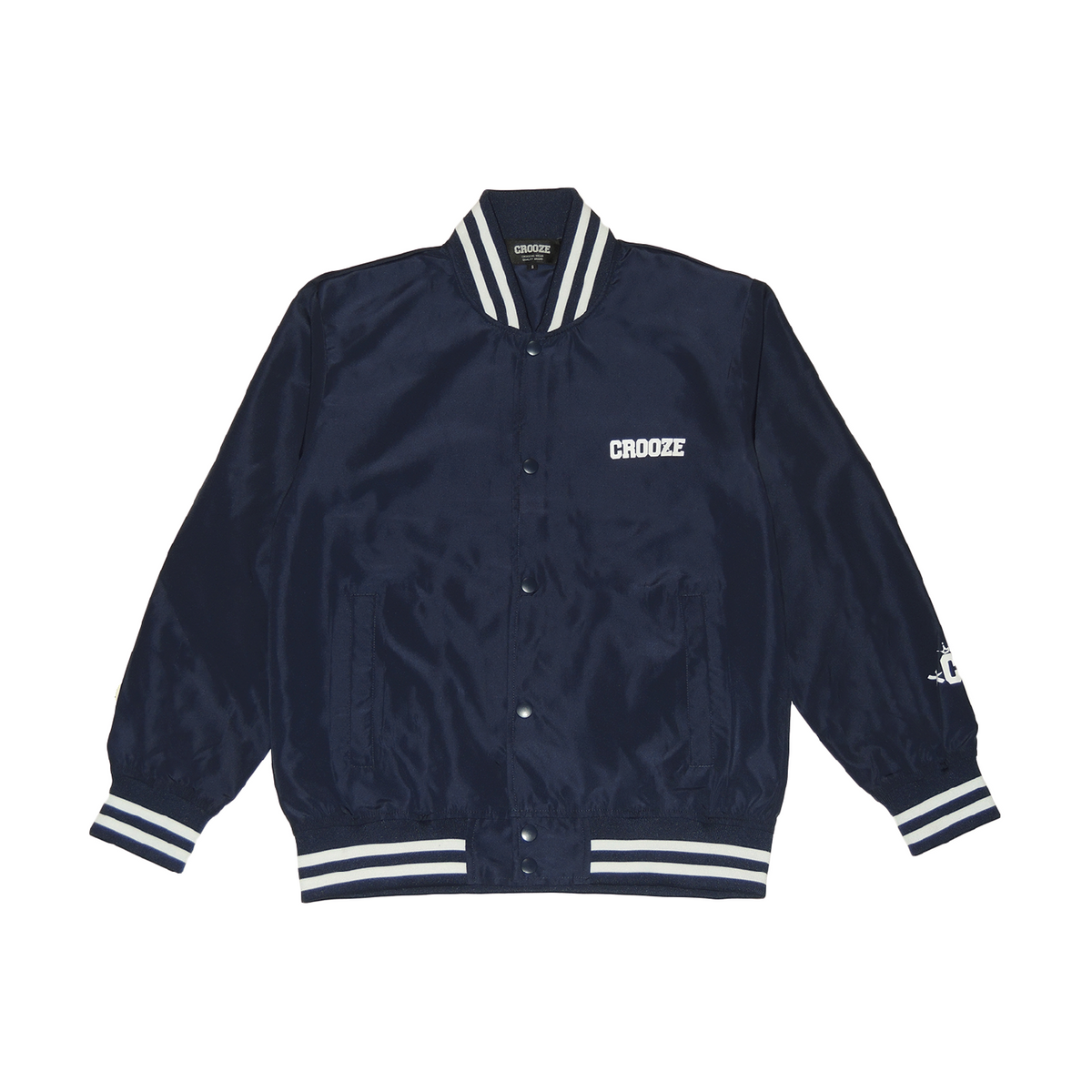 CROOZE Classic Stadium Nylon Jacket -ネイビー