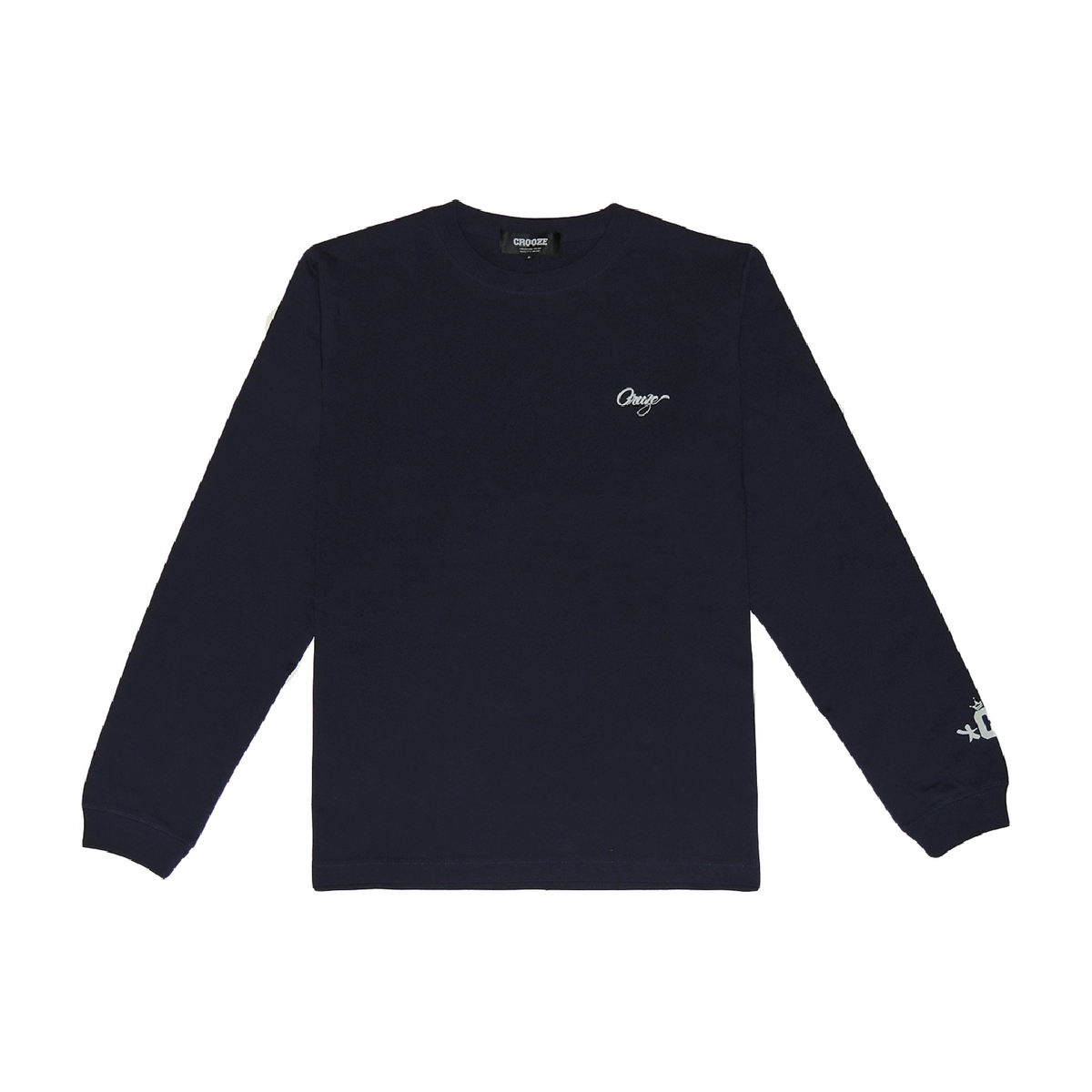 CROOZE Script Long Sleeve Tee -ネイビー