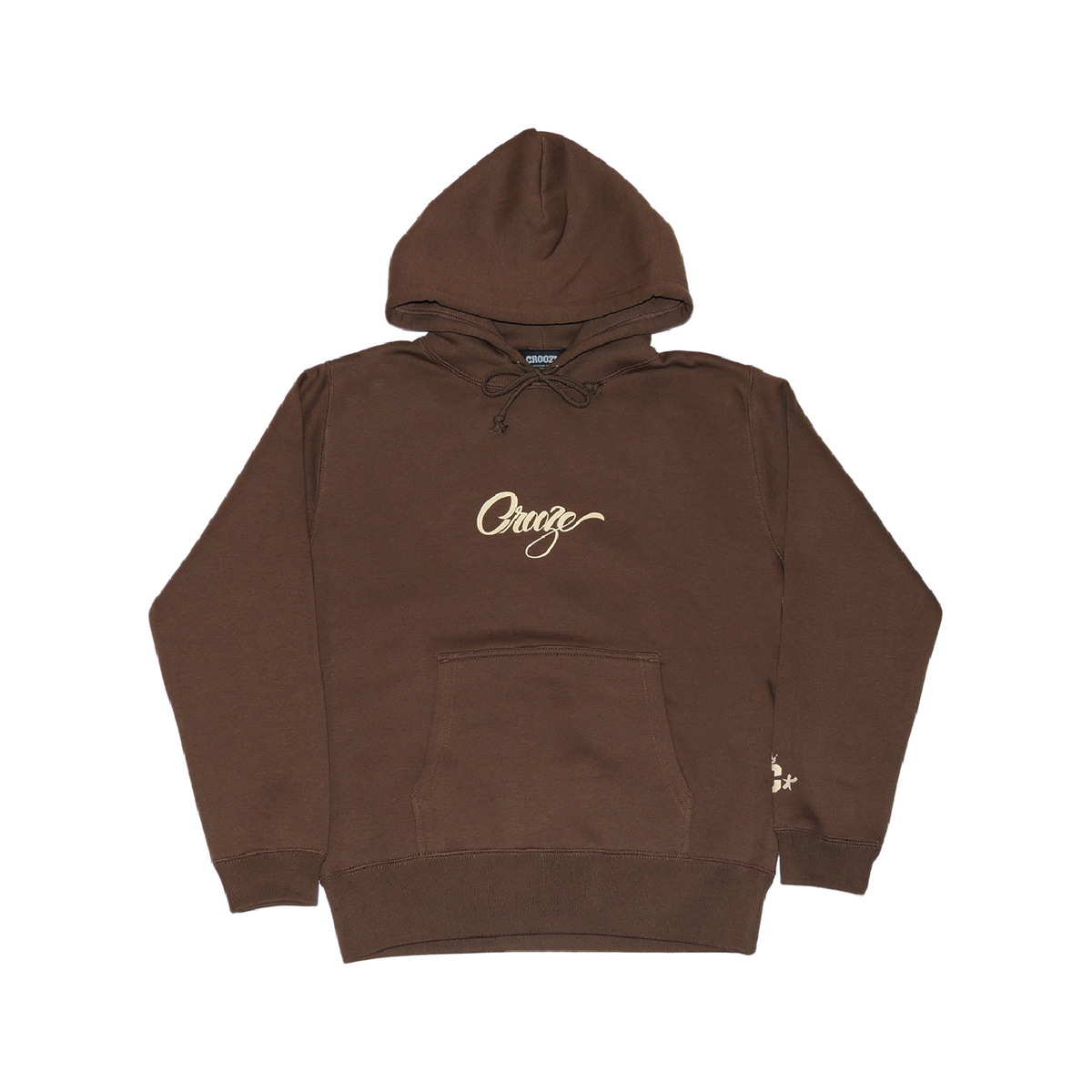 CROOZE Script Logo Hoodie -ブラウン