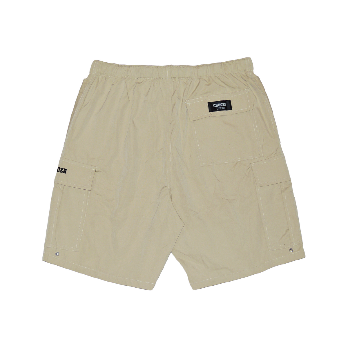 CROOZE Nylon Cargo Shorts -カーキ