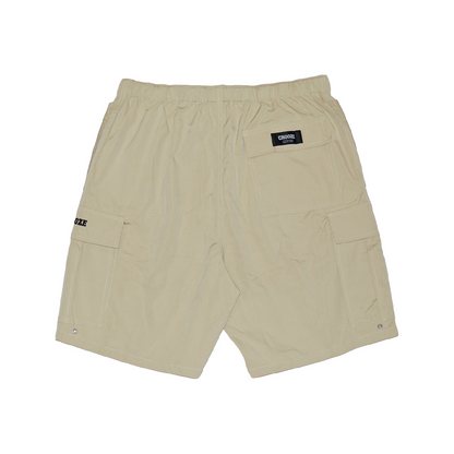CROOZE Nylon Cargo Shorts -カーキ
