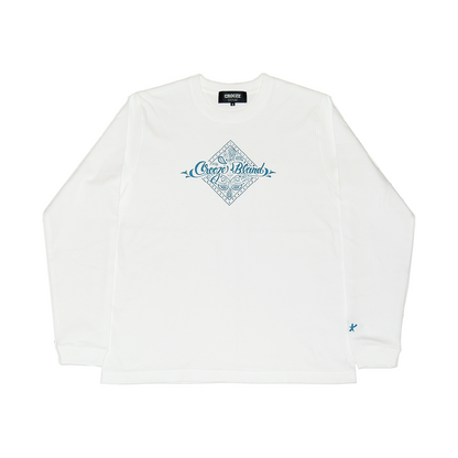 CROOZE Paisley Long Sleeve Tee -ホワイト