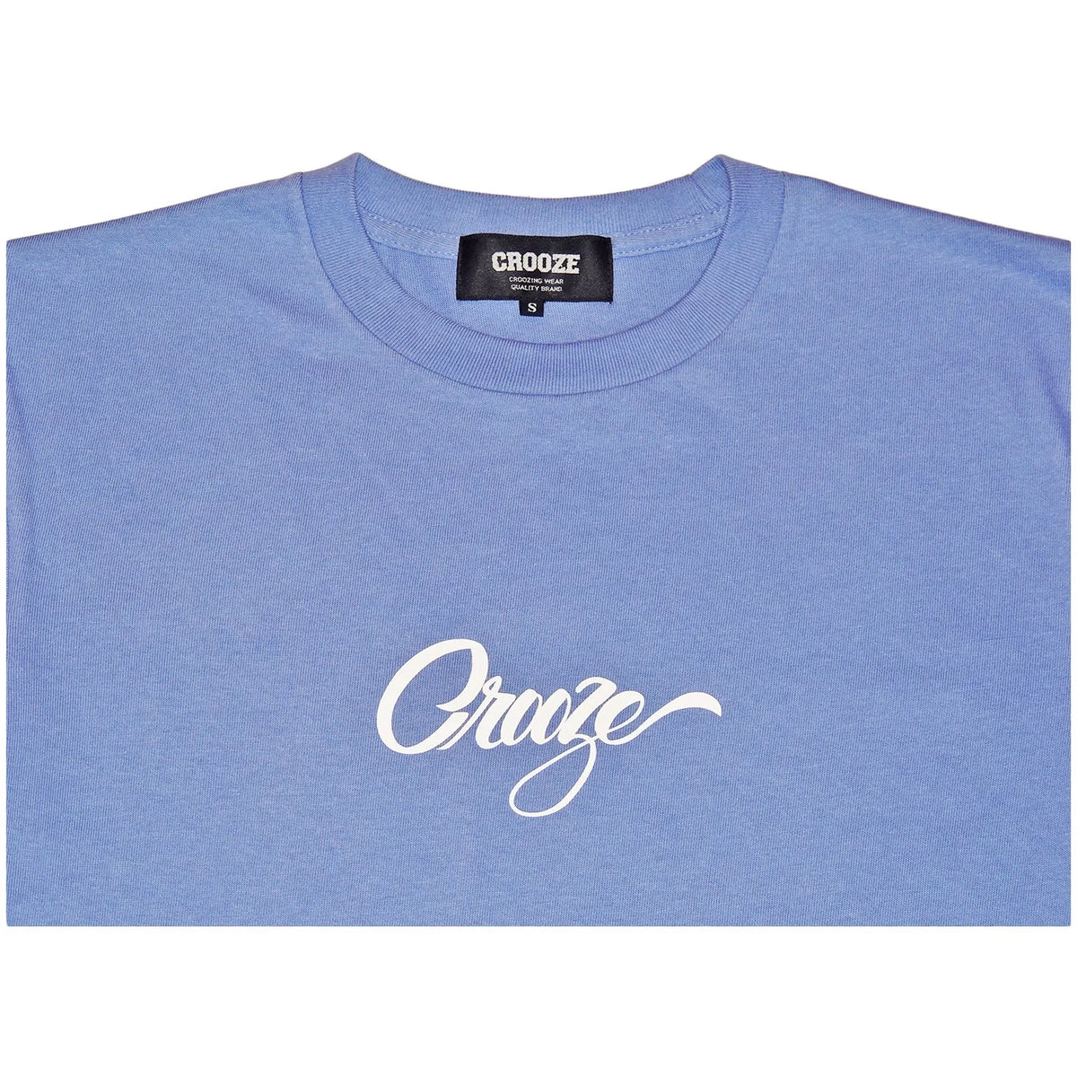 script logo tee -ダスティブルー