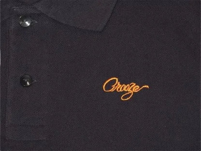 CROOZE Script Logo Polo Shirt -ネイビー