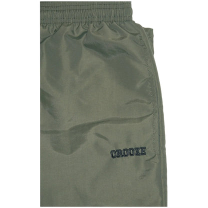 CROOZE Classic Nylon Track Pants -アーミーグリーン