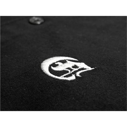 CROOZE O/E Logo Henley Neck Tee -ブラック