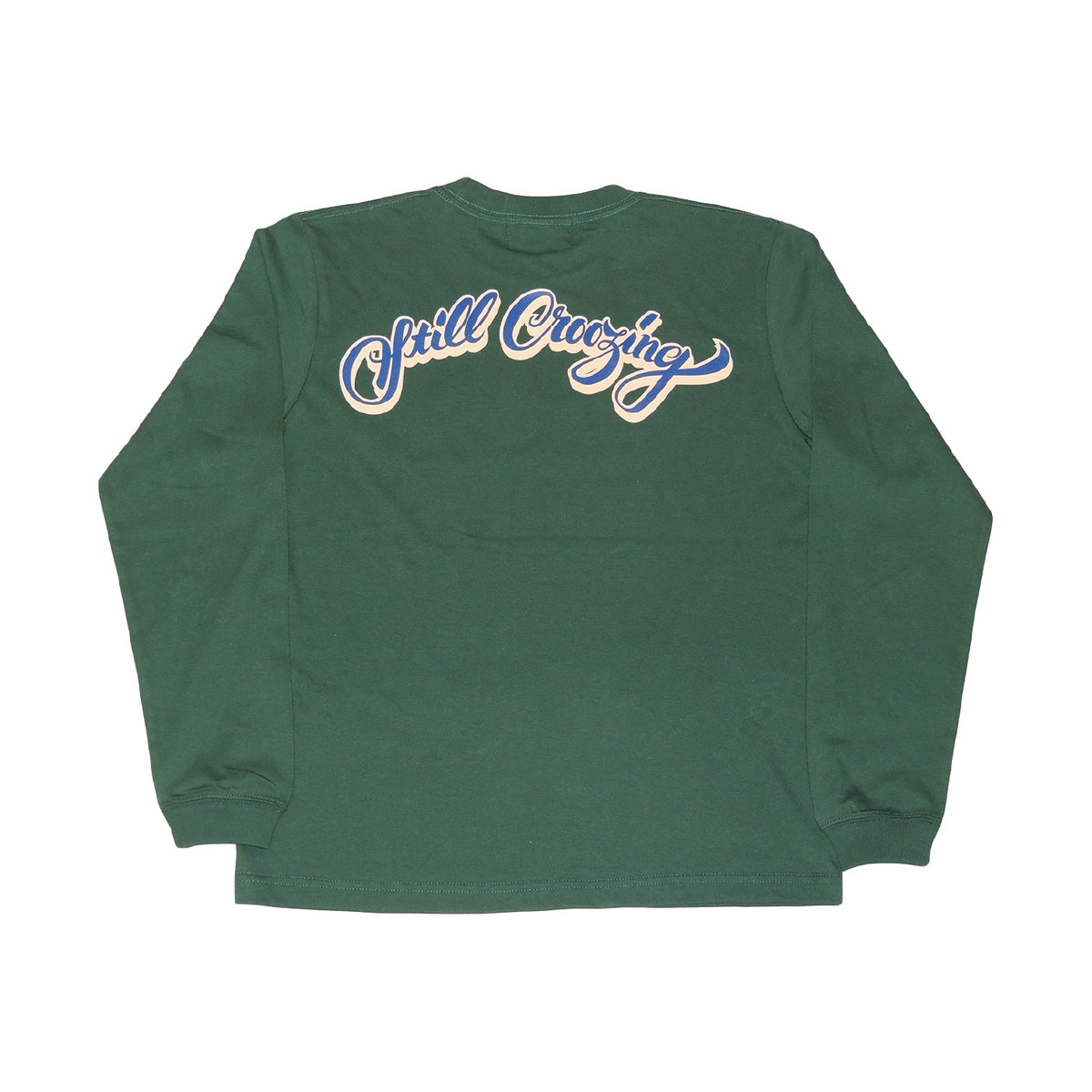 CROOZE Still Croozing Long Sleeve Tee -グリーン