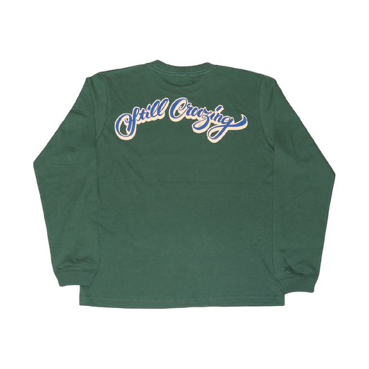 CROOZE Still Croozing Long Sleeve Tee -グリーン