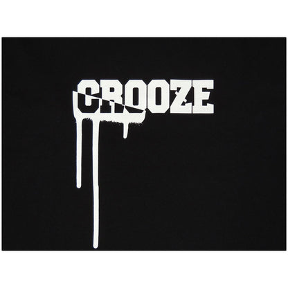 CROOZE Drip Logo Long Sleeve Tee -ブラック