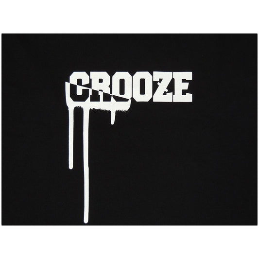 CROOZE Drip Logo Long Sleeve Tee -ブラック