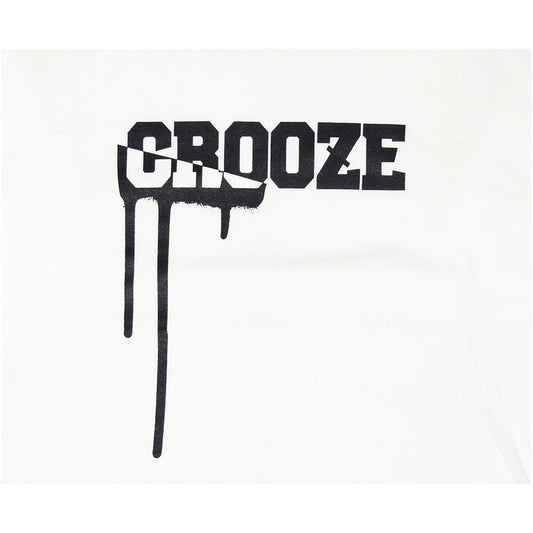 CROOZE Drip Logo Long Sleeve Tee -ホワイト