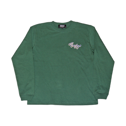 CROOZE Still Croozing Long Sleeve Tee -グリーン