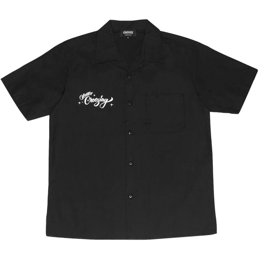 CROOZE Still Croozing Open Color Shirt -ブラック