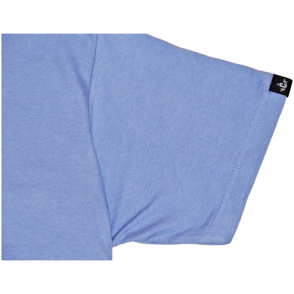 script logo tee -ダスティブルー