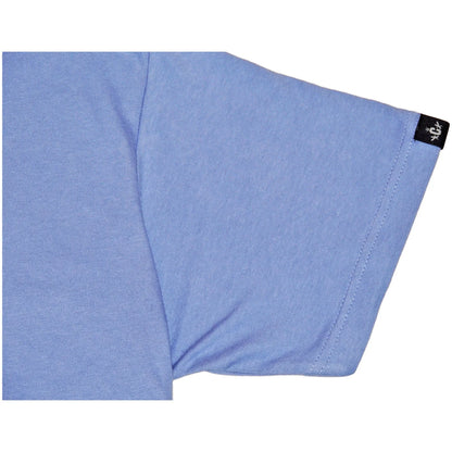 script logo tee -ダスティブルー