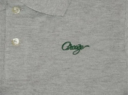 CROOZE Script Logo Polo Shirt -グレー