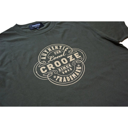 CROOZE Trade Mark Tee -アーミーグリーン