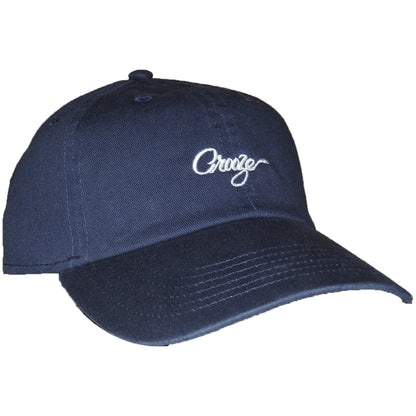 CROOZE Script Logo Cap -ネイビー