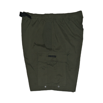 CROOZE Nylon Cargo Shorts -オリーブ