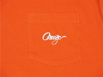 CROOZE Script Pocket Tee -オレンジ