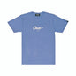 script logo tee -ダスティブルー