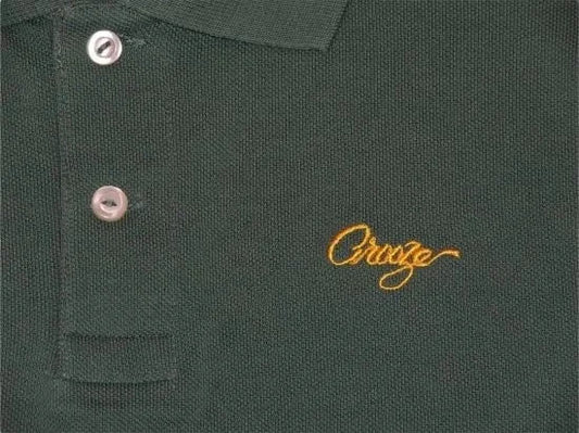 CROOZE Script Logo Polo Shirt -グリーン